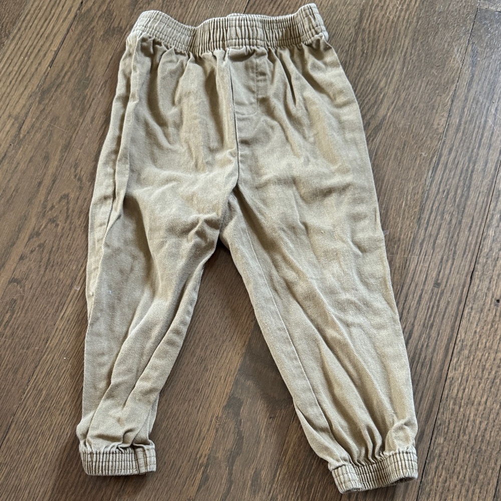 Nautica Kids Tan Elastic Waist Pants 2T